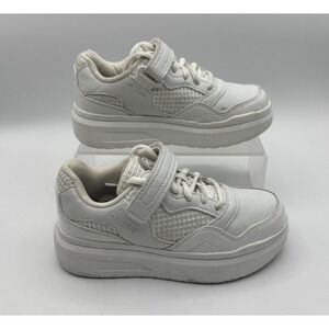 AND1 White Platform Court Big Girls Sneakers Shoes Size 13 Kids, White, Pre-own